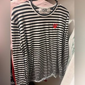 CDG PLAY Striped Longsleeve